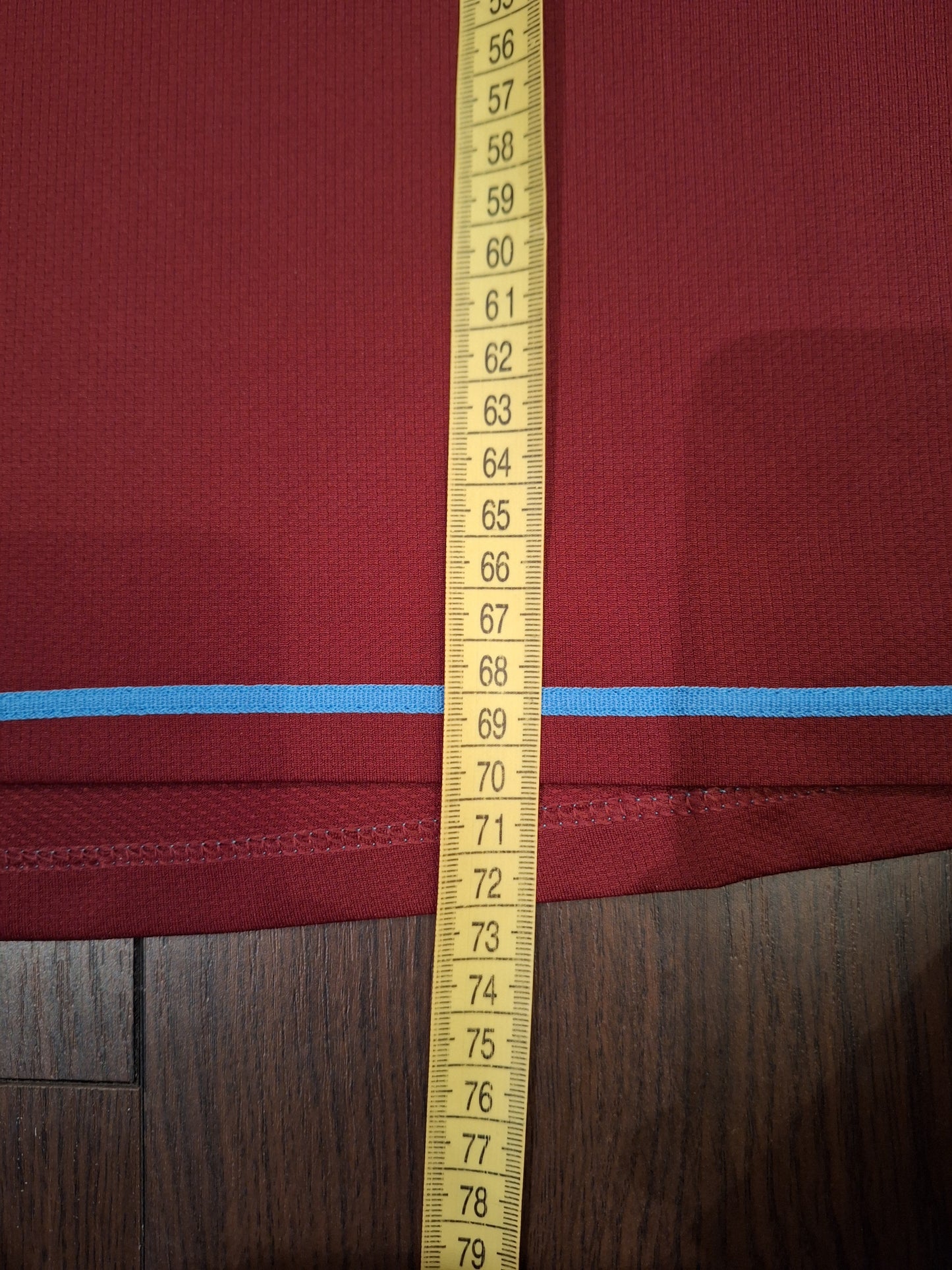 Tricou fotbal Aston Villa 2007-2008, player issue, Young 7, M