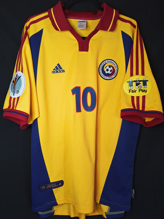 Tricou fotbal România 2000, Hagi 10, L/XL