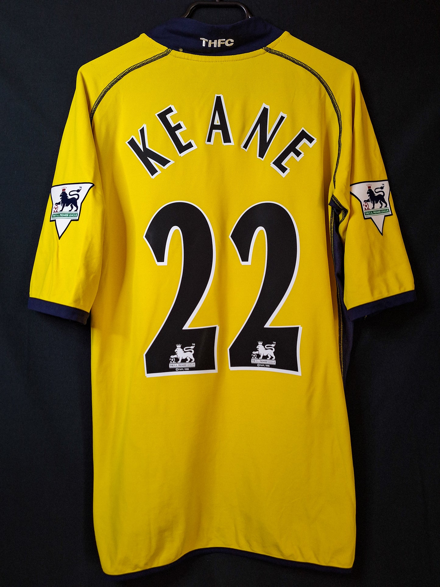 Tricou fotbal Tottenham 2002-2003, Keane 22, M/L
