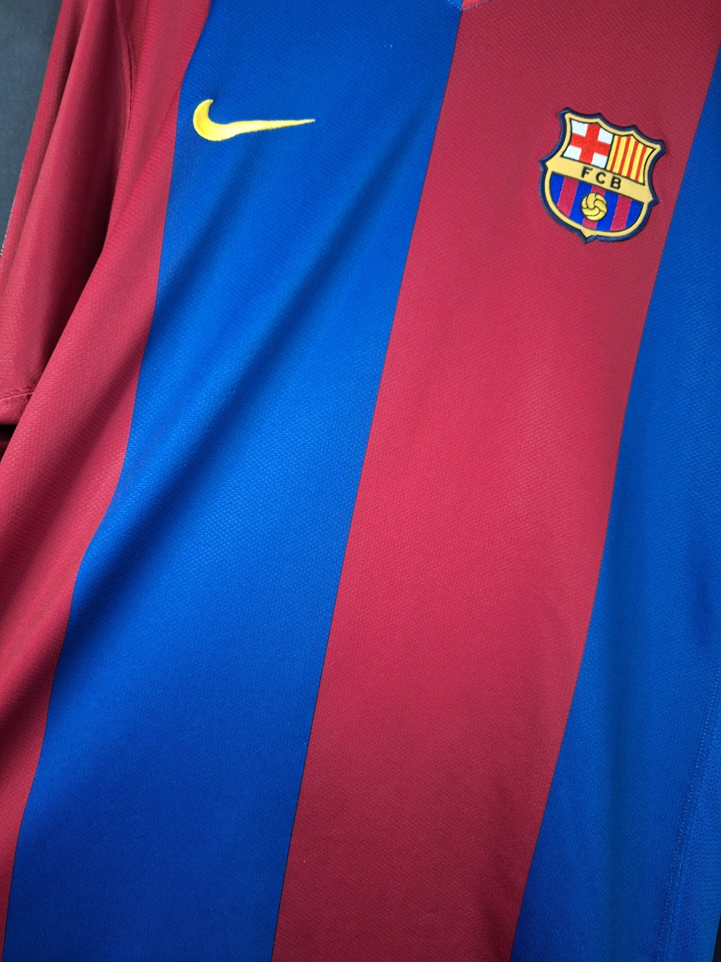 Tricou fotbal Barcelona 2006-2007, Ronaldinho 10, L