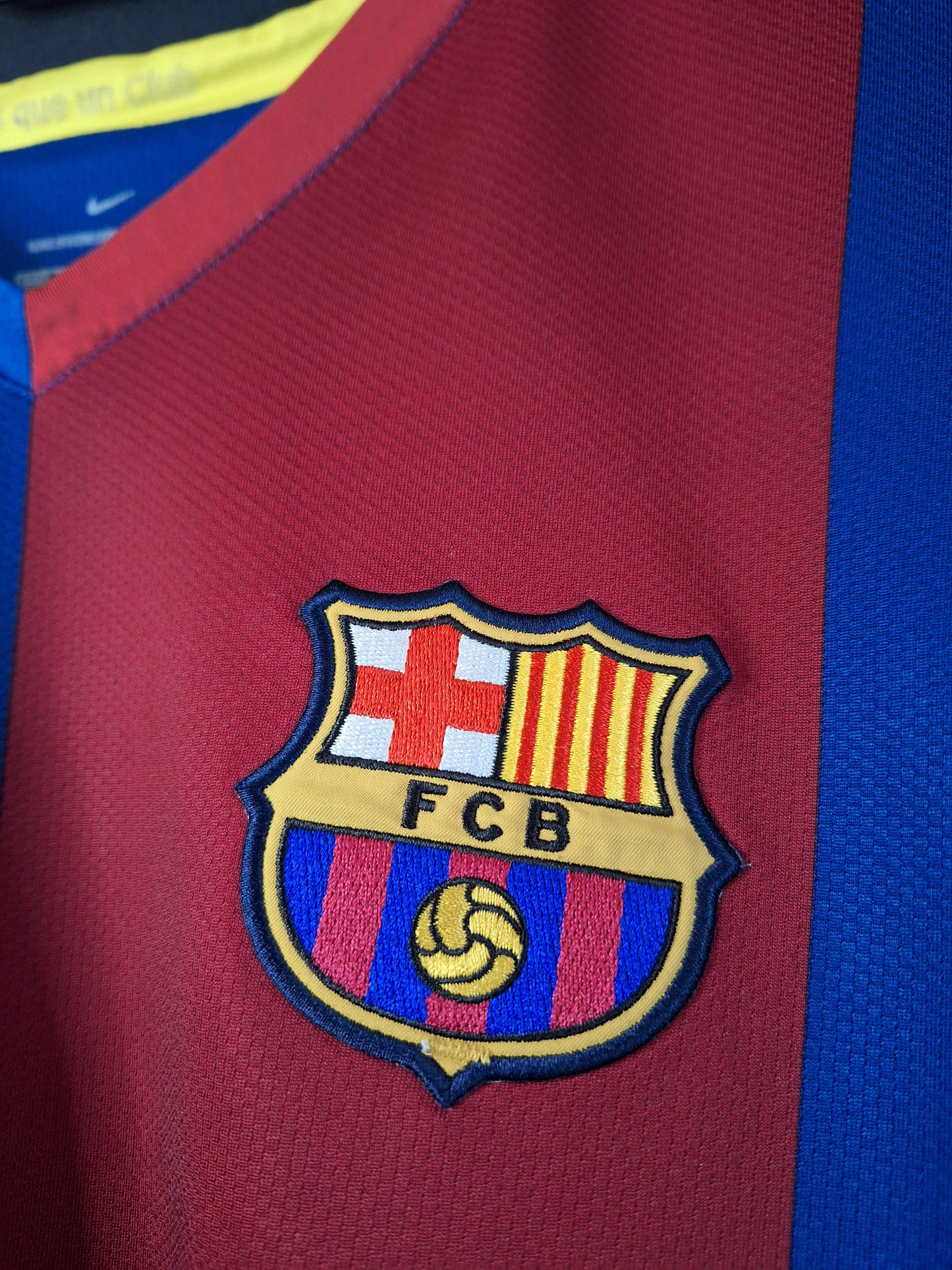 Tricou fotbal Barcelona 2006-2007, Ronaldinho 10, L
