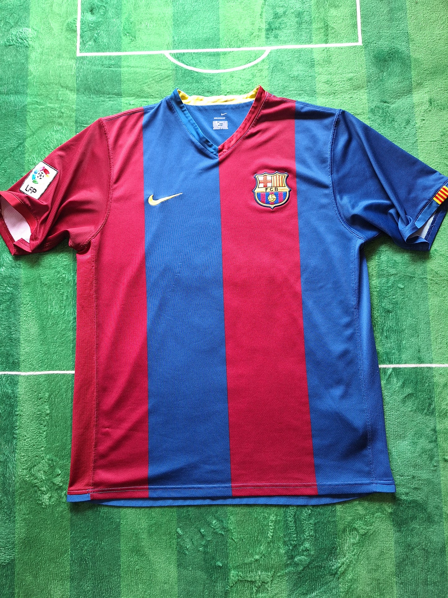 Tricou fotbal Barcelona 2006-2007, Ronaldinho 10, L