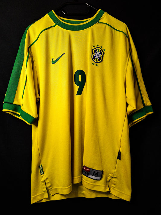 Tricou fotbal Brazilia 1998, Ronaldo 9, M