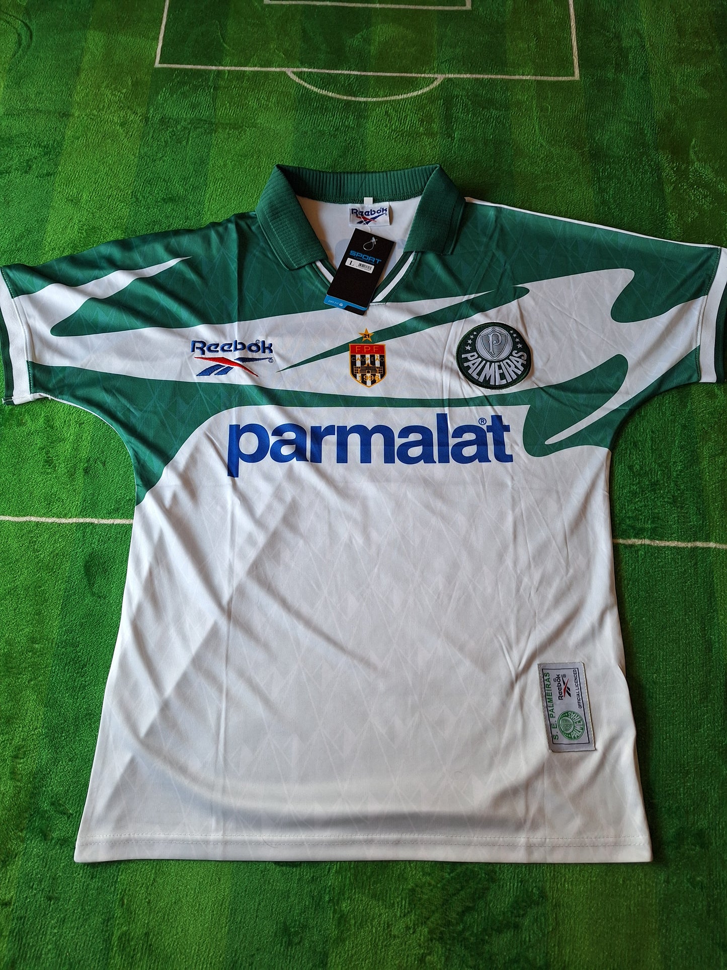 Tricou fotbal retro Palmeiras nr 9, L