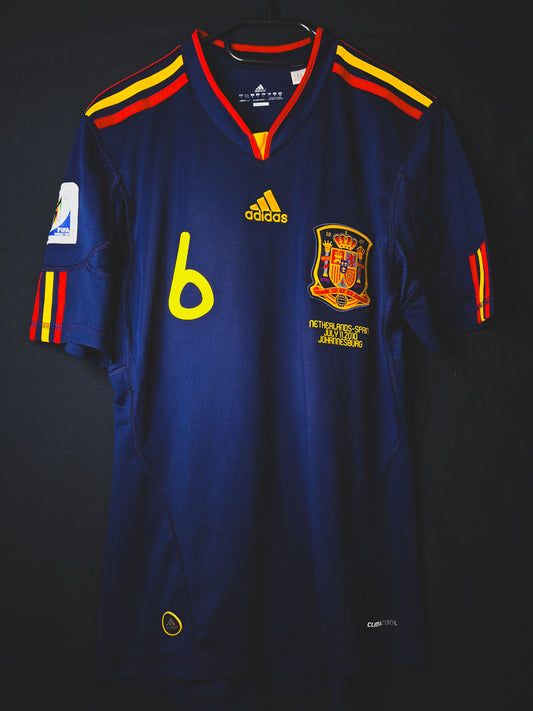 Tricou fotbal Spania 2010, Iniesta 6, S