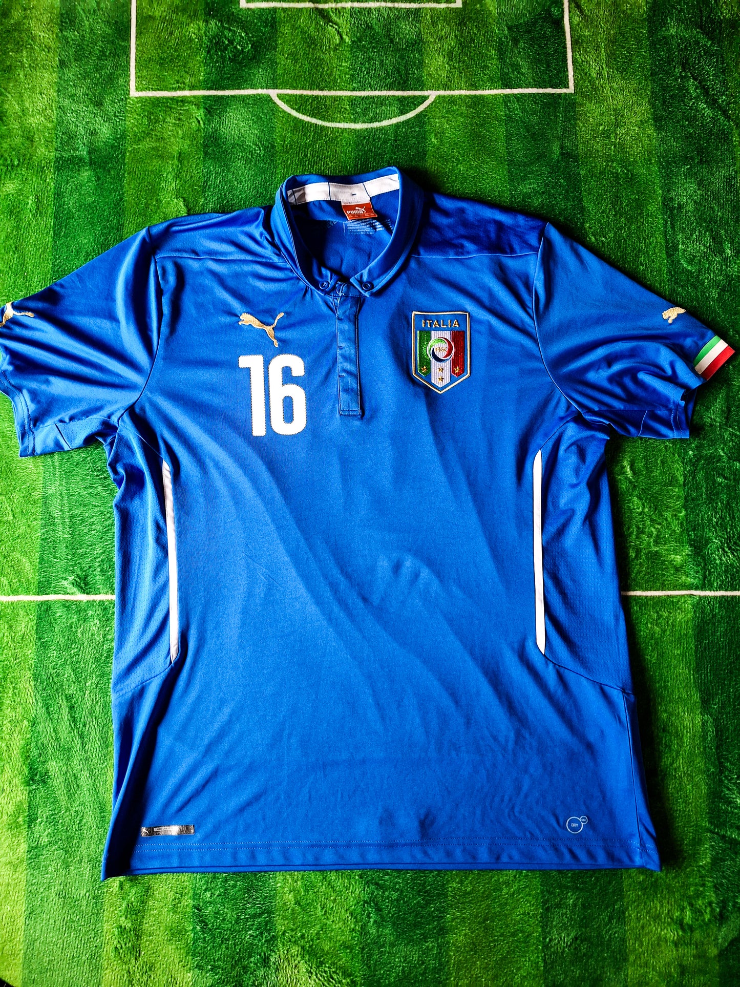 Tricou fotbal Italia 2014, De Rossi 16, XXL