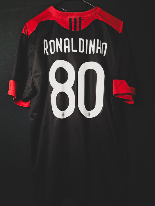 Tricou fotbal AC Milan, Ronaldinho 80, XL