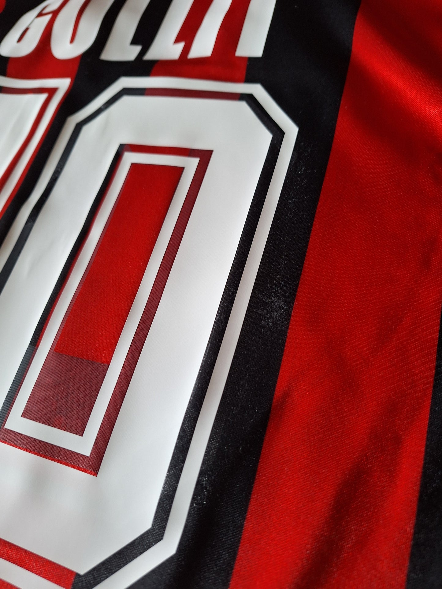 Tricou fotbal AC Milan 1990, Gullit 10, M