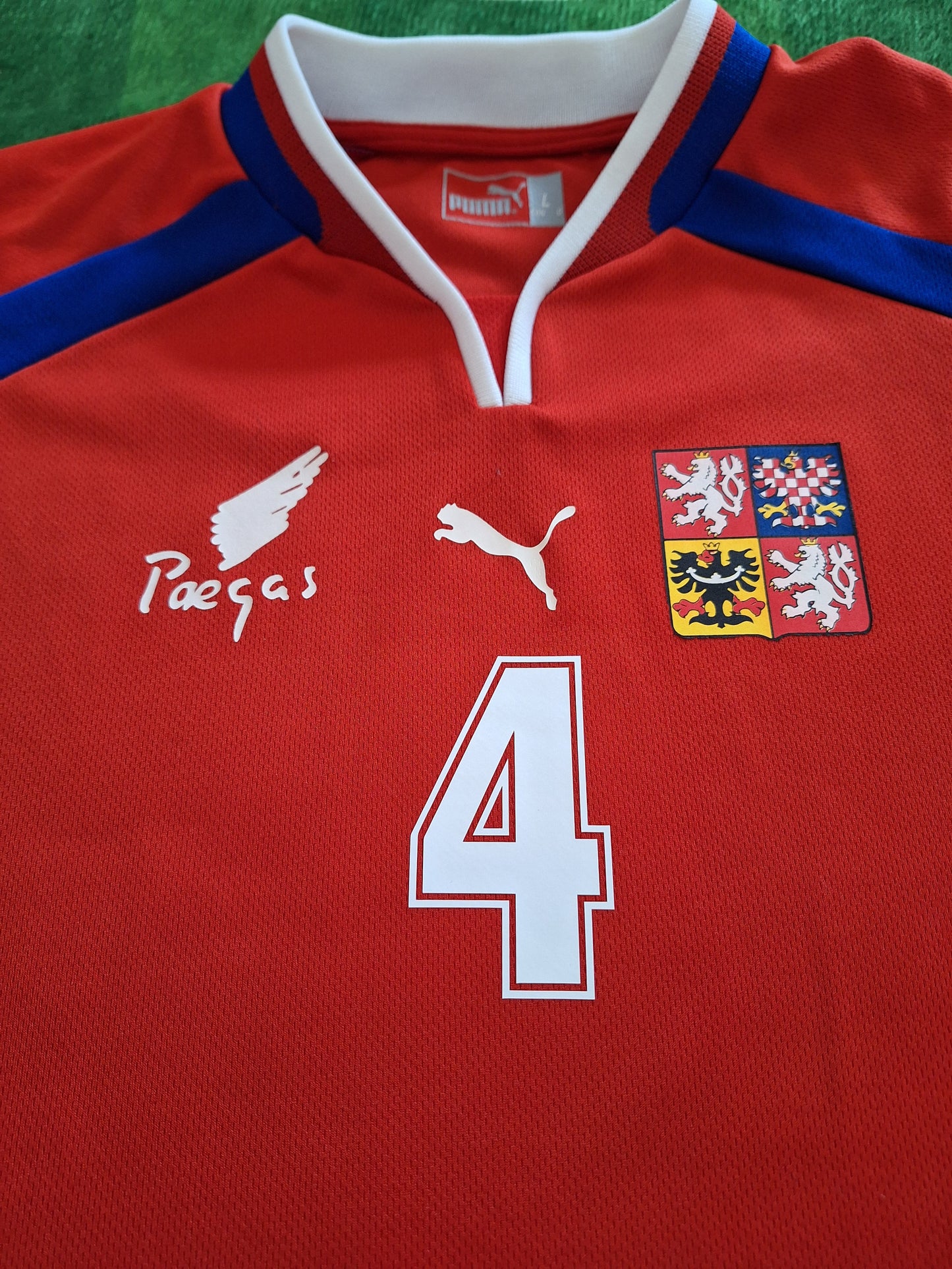Tricou fotbal Cehia 2000, Pavel Nedved 4, XL