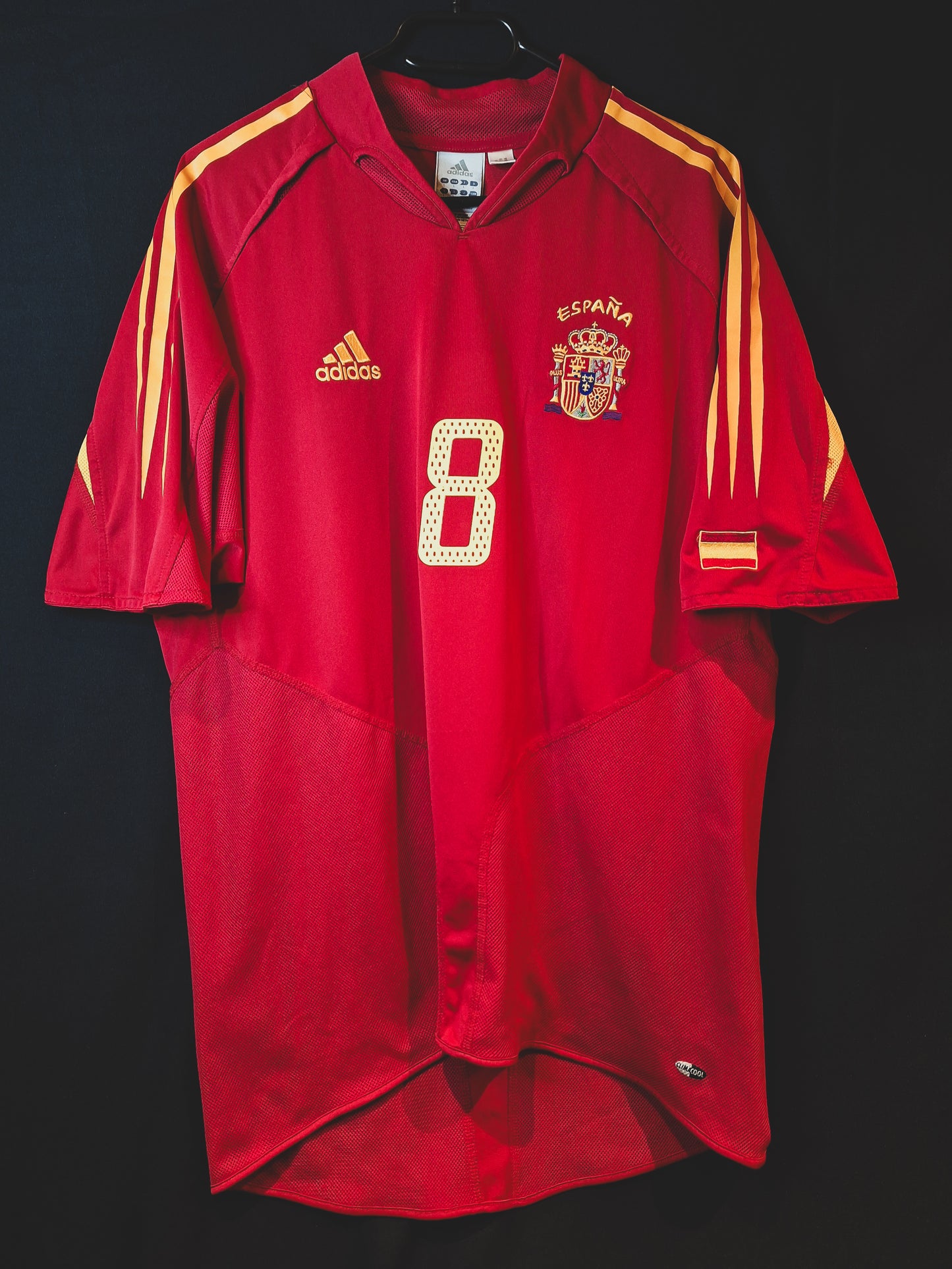 Tricou fotbal Spania 2004, Ruben Baraja, L