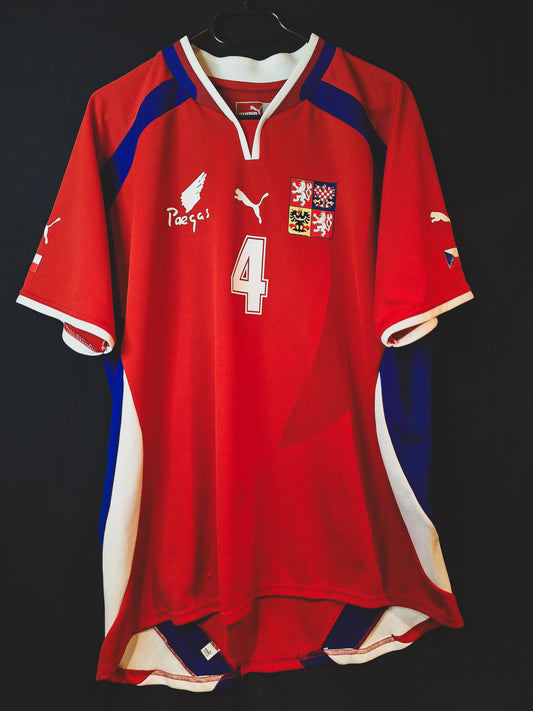 Tricou fotbal Cehia 2000, Pavel Nedved 4, XL