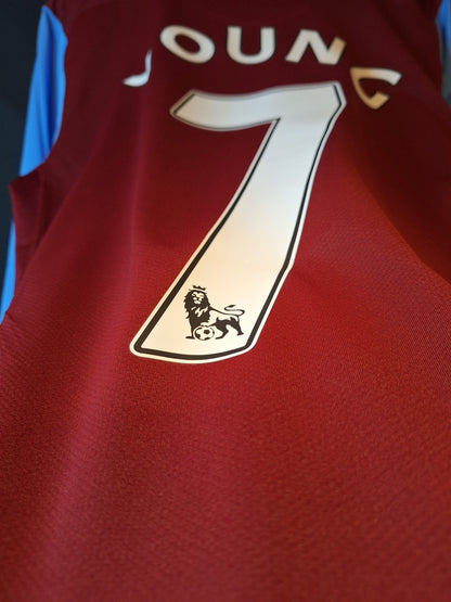 Tricou fotbal Aston Villa 2007-2008, player issue, Young 7, M