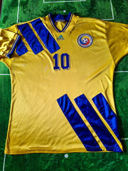 Tricou fotbal România 1993, Hagi 10, L