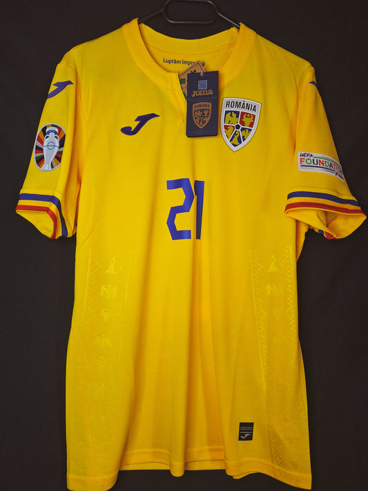 Tricou fotbal România Euro 2024, Stanciu 21, M/L