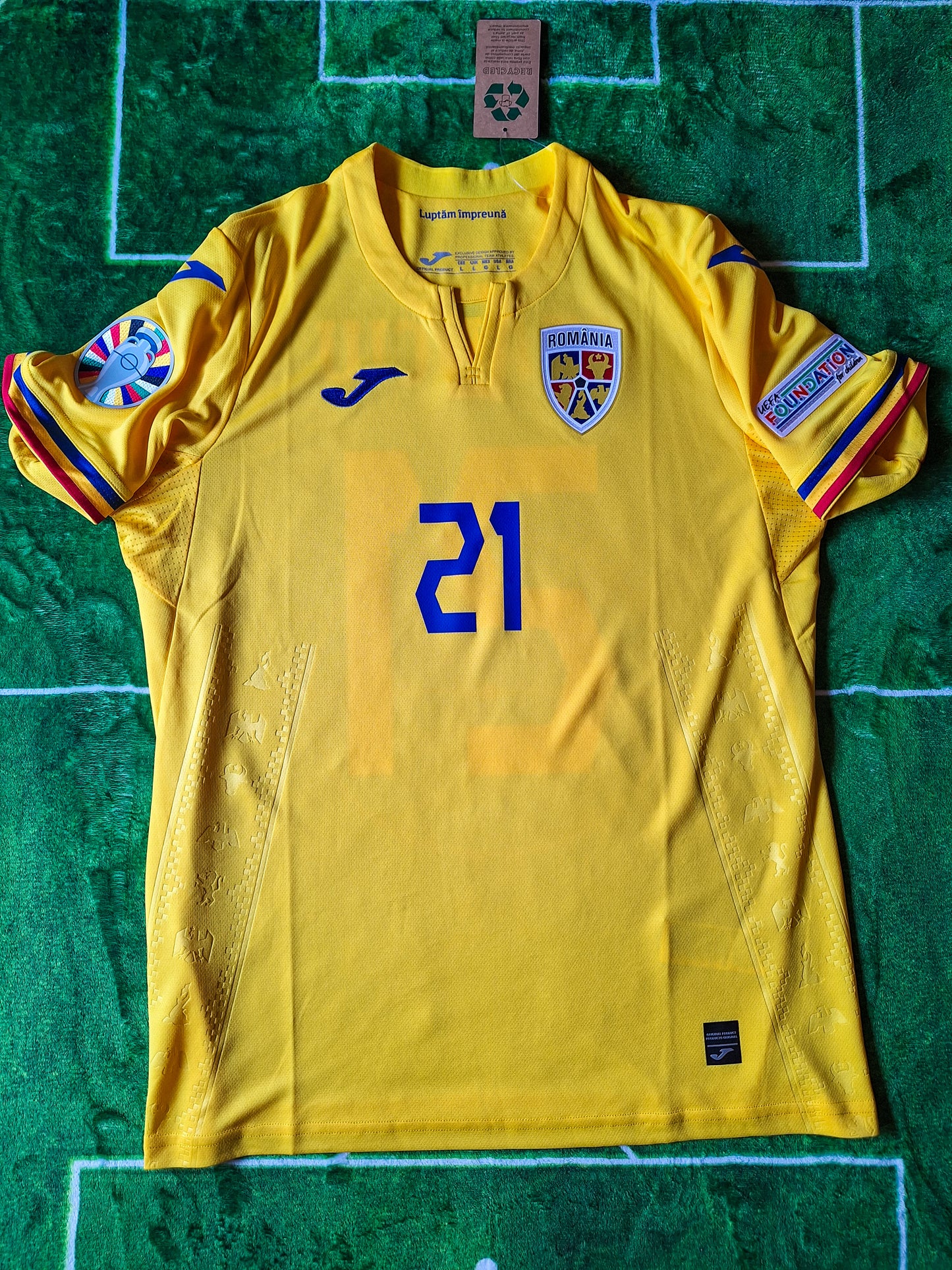 Tricou fotbal România Euro 2024, Stanciu 21, M/L