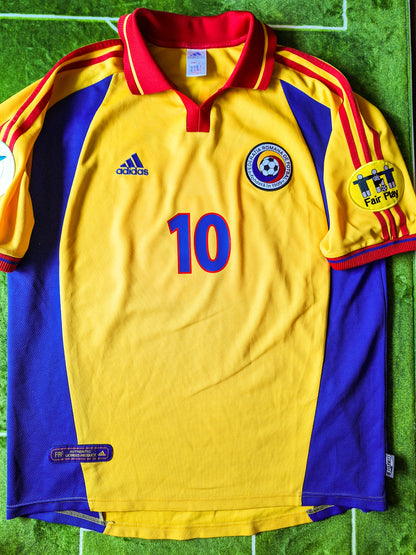 Tricou fotbal România 2000, Hagi 10, L/XL