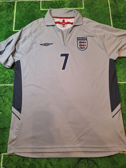 Tricou fotbal de antrenament Anglia, Beckham 7, L