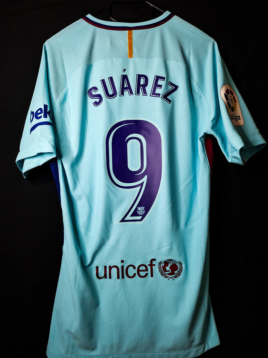 Tricou fotbal Barcelona player issue 2017-2018, Suarez 9, L/M