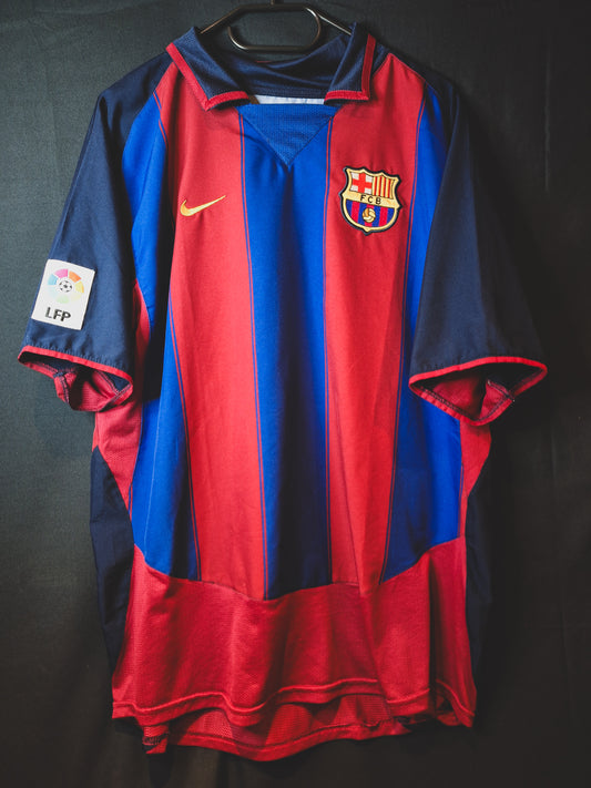 Tricou fotbal Barcelona 2003 2004, Ronaldinho 10, L