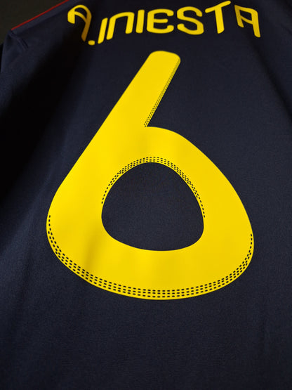 Tricou fotbal Spania 2010, Iniesta 6, S