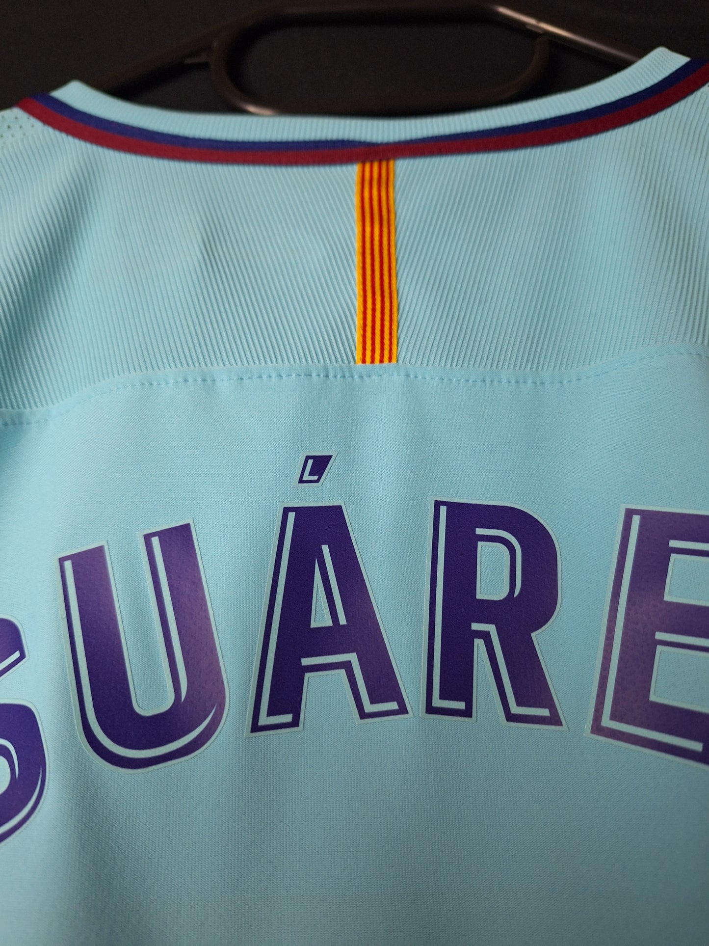 Tricou fotbal Barcelona player issue 2017-2018, Suarez 9, L/M