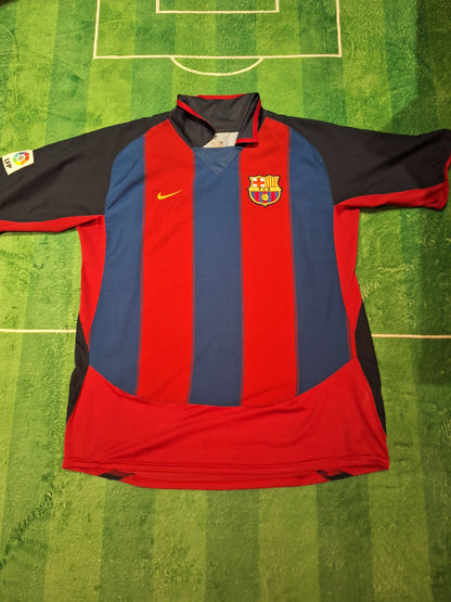 Tricou fotbal Barcelona 2003 2004, Ronaldinho 10, L