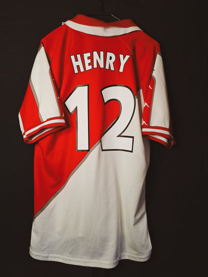 Tricou fotbal Monaco 1998, Henry 12, L