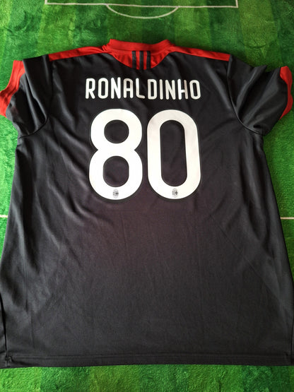 Tricou fotbal AC Milan, Ronaldinho 80, XL