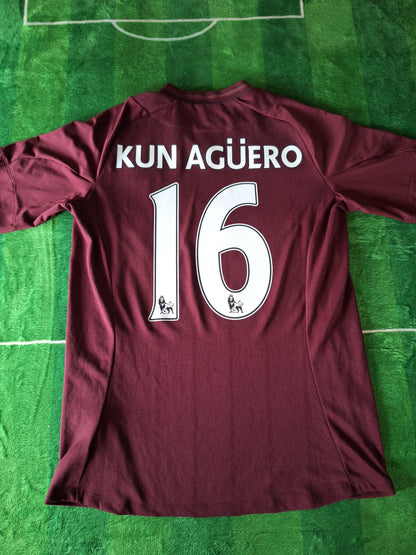 Tricou fotbal Manchester City Oasis 2012-2013, Kun Aguero 16, M