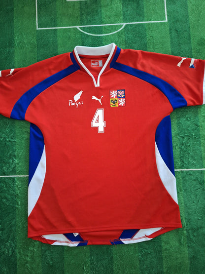 Tricou fotbal Cehia 2000, Pavel Nedved 4, XL