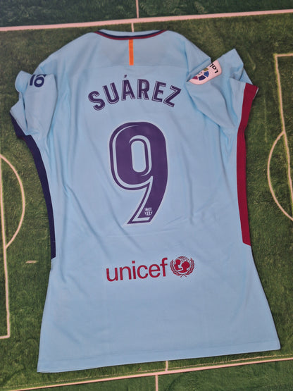 Tricou fotbal Barcelona player issue 2017-2018, Suarez 9, L/M