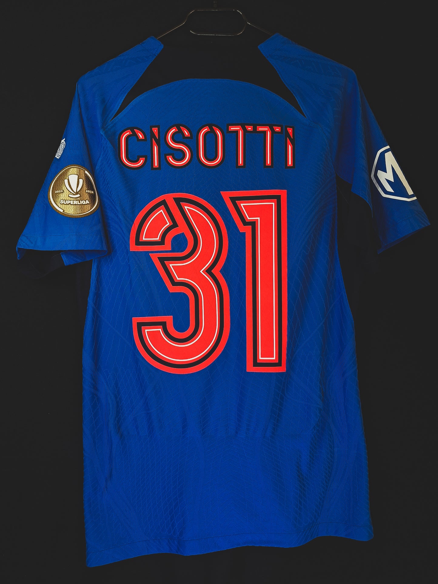 Tricou fotbal de joc FCSB 2024-2025, Cisotti 31, M