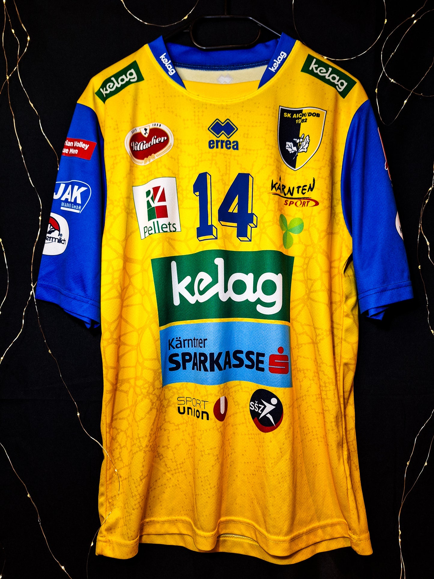 Tricou volei SK Aich/Dob match worn, Kitzinger 14, M/L