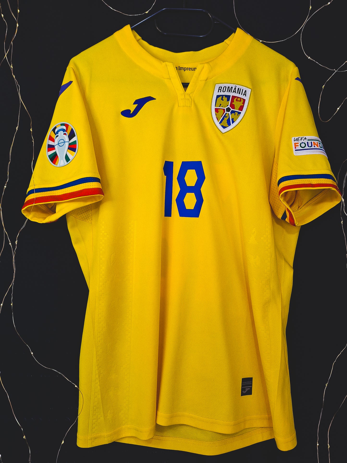 Tricou fotbal Romania 2024, Răzvan Marin, M/L