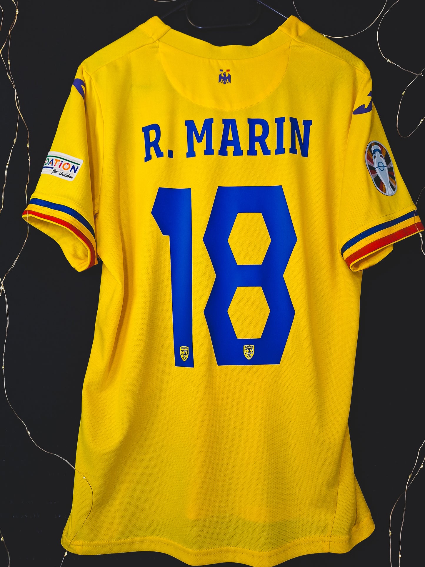Tricou fotbal Romania 2024, Răzvan Marin, M/L