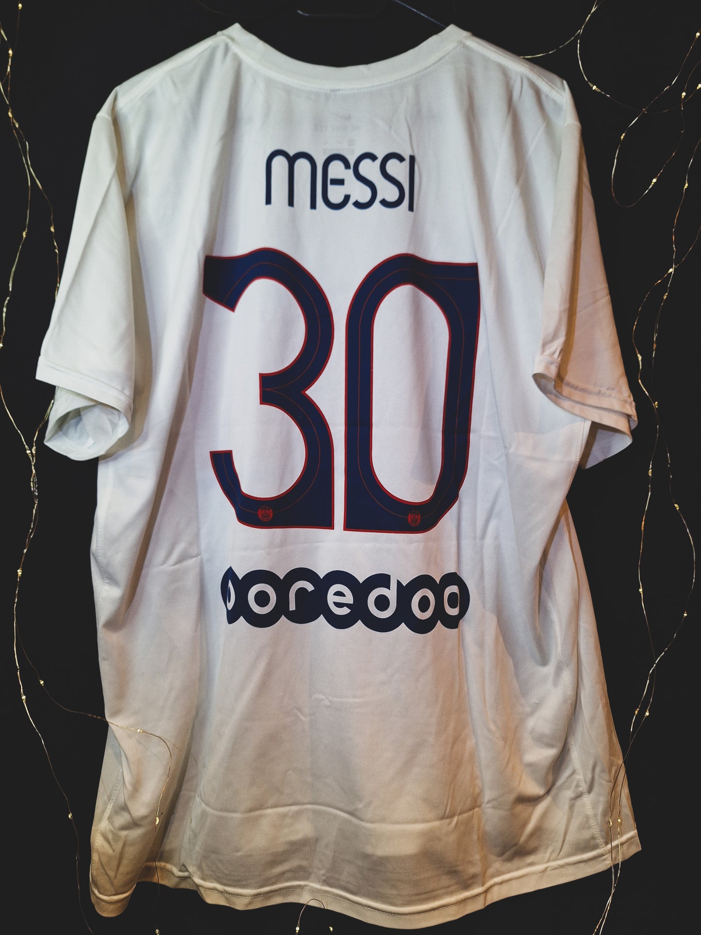 Tricou fotbal casual bumbac PSG, Messi 30, XXL
