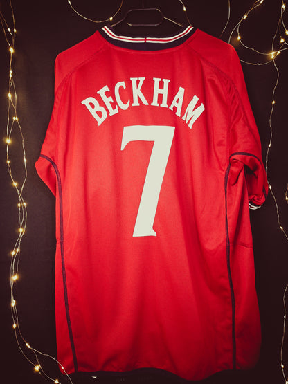 Tricou fotbal Anglia away 2002, Beckham 7, XL