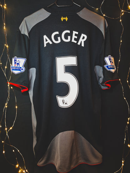 Tricou fotbal Liverpool 2012-2013 away, Agger 5, L/XL