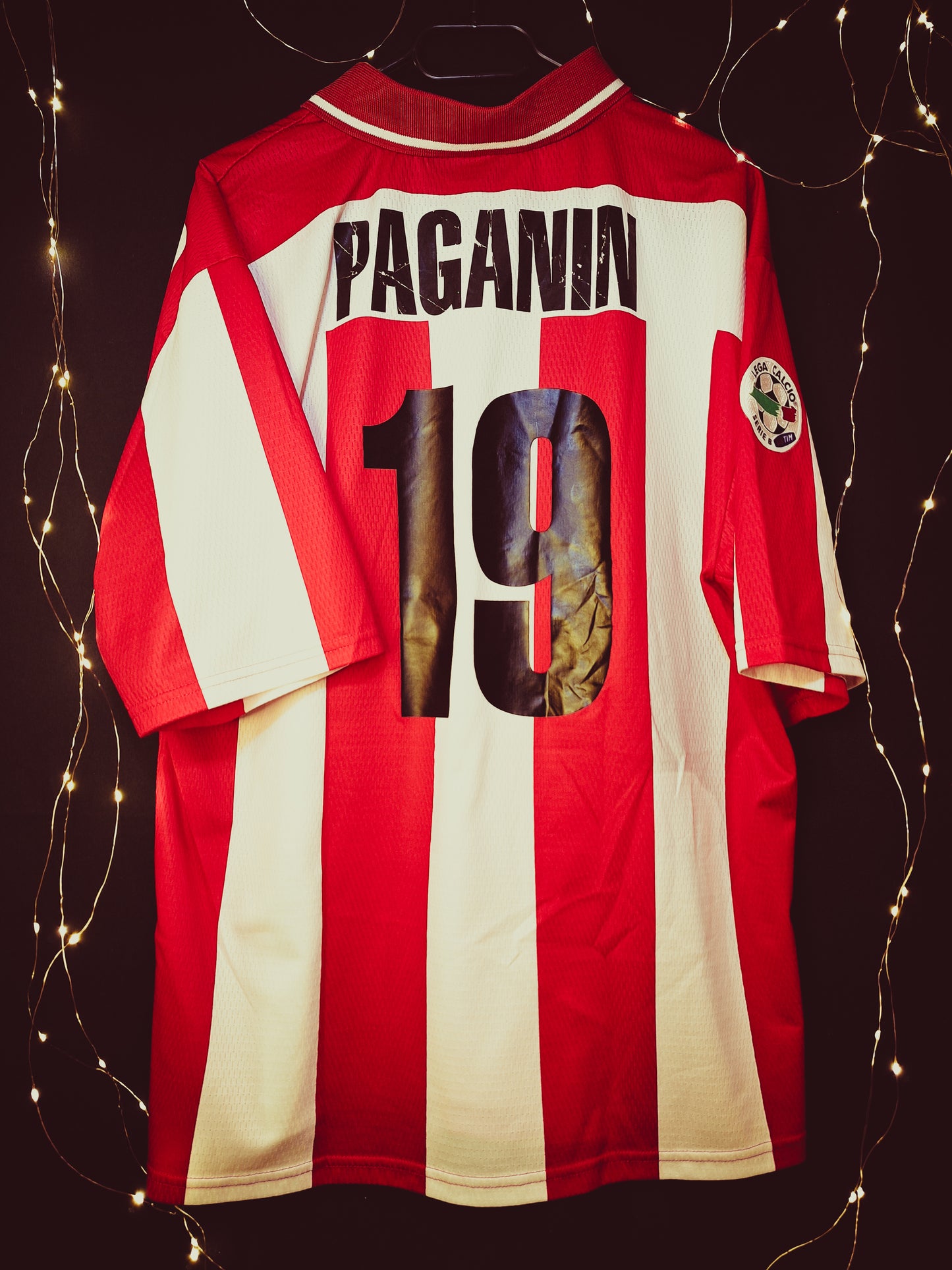 Tricou fotbal Vicenza Calcio 2004-2005 fotbal player issue/match worn, Paganin 19, XL