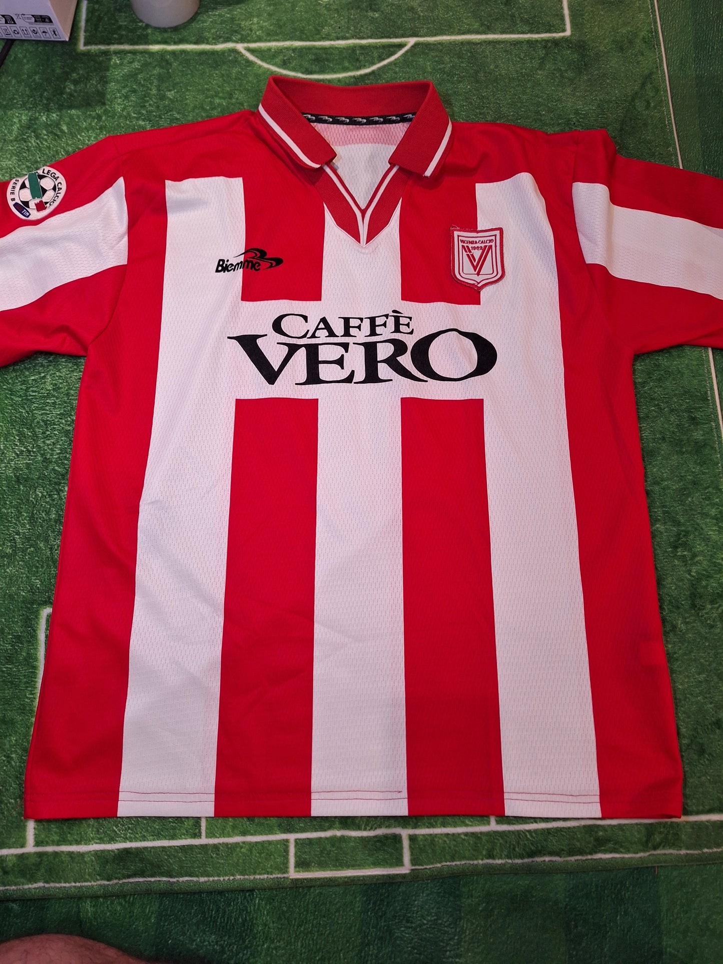 Tricou fotbal Vicenza Calcio 2004-2005 fotbal player issue/match worn, Paganin 19, XL