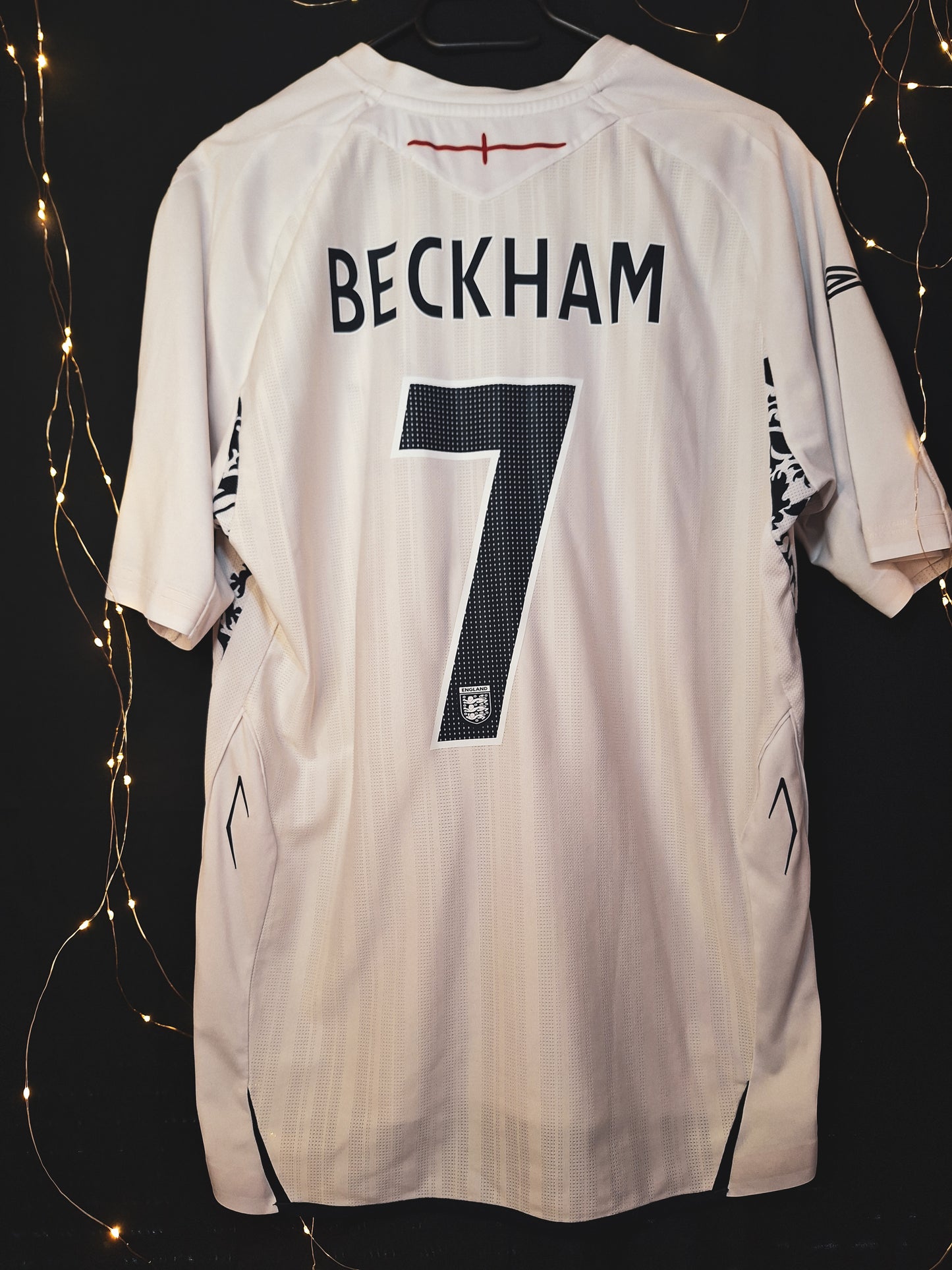 Tricou fotbal Anglia 2007-2008, Beckham 7, L