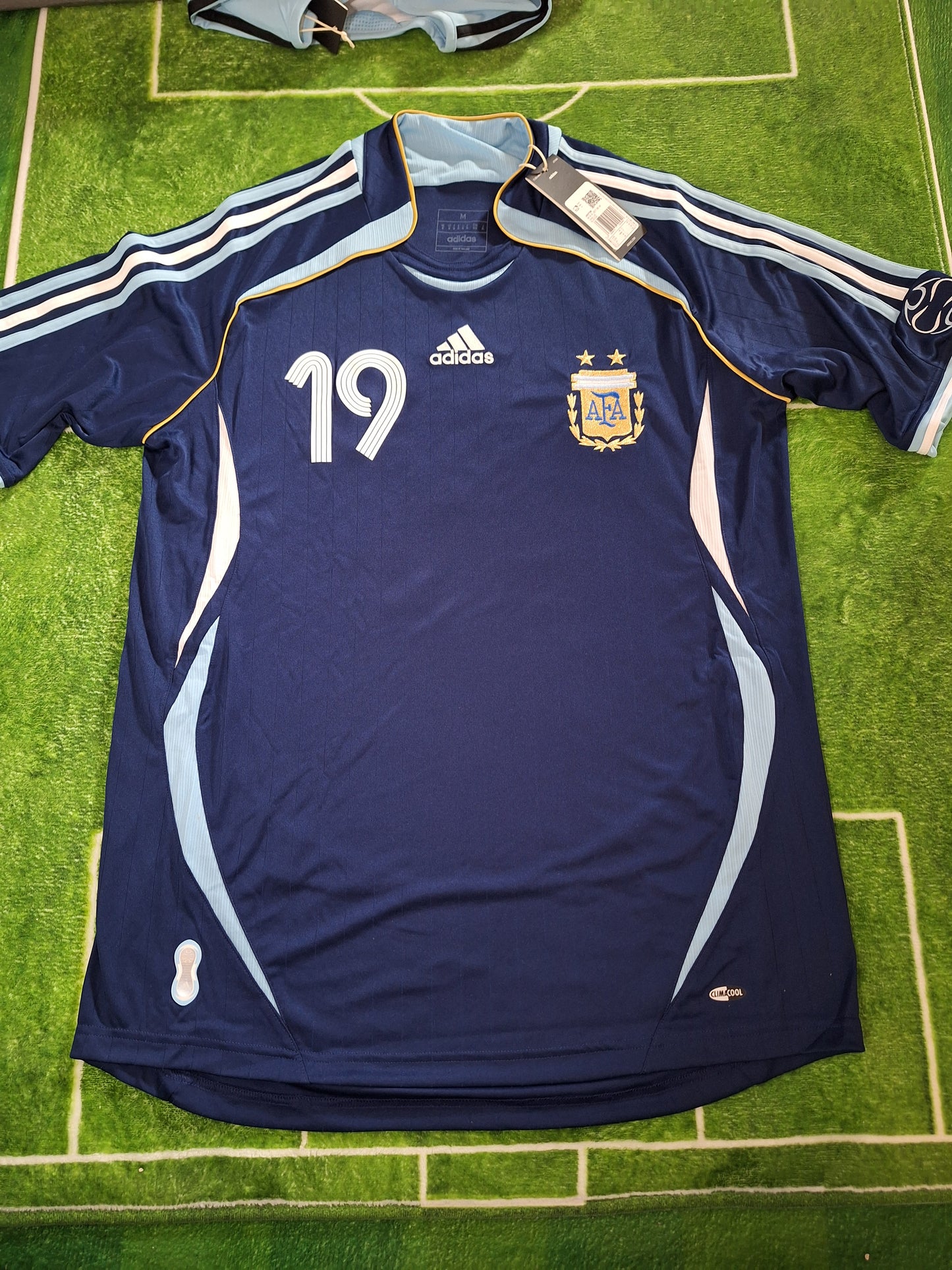 Tricou de fotbal Argentina 2006 deplasare, Messi 19, M