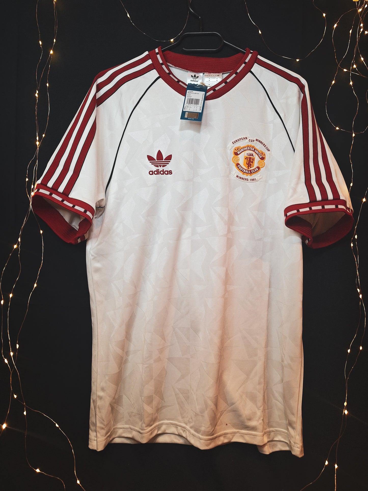 Tricou de fotbal Manchester United 1991 Cup Winners Cup deplasare, M