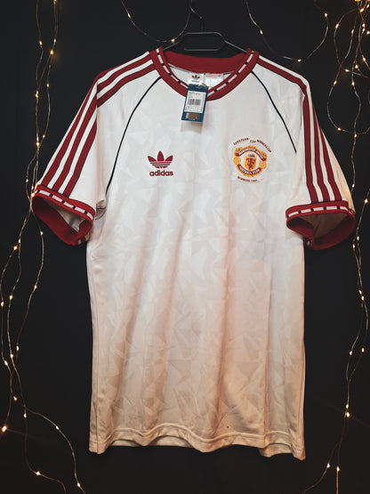 Tricou de fotbal Manchester United 1991 Cup Winners Cup deplasare, M