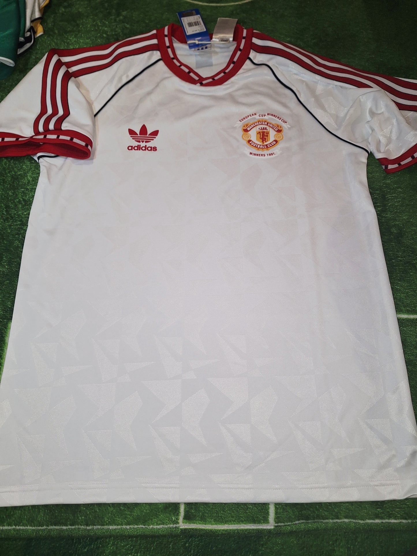 Tricou de fotbal Manchester United 1991 Cup Winners Cup deplasare, M