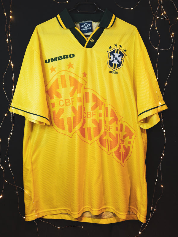 Tricou de fotbal Brazilia 1994-1997 acasă, XL