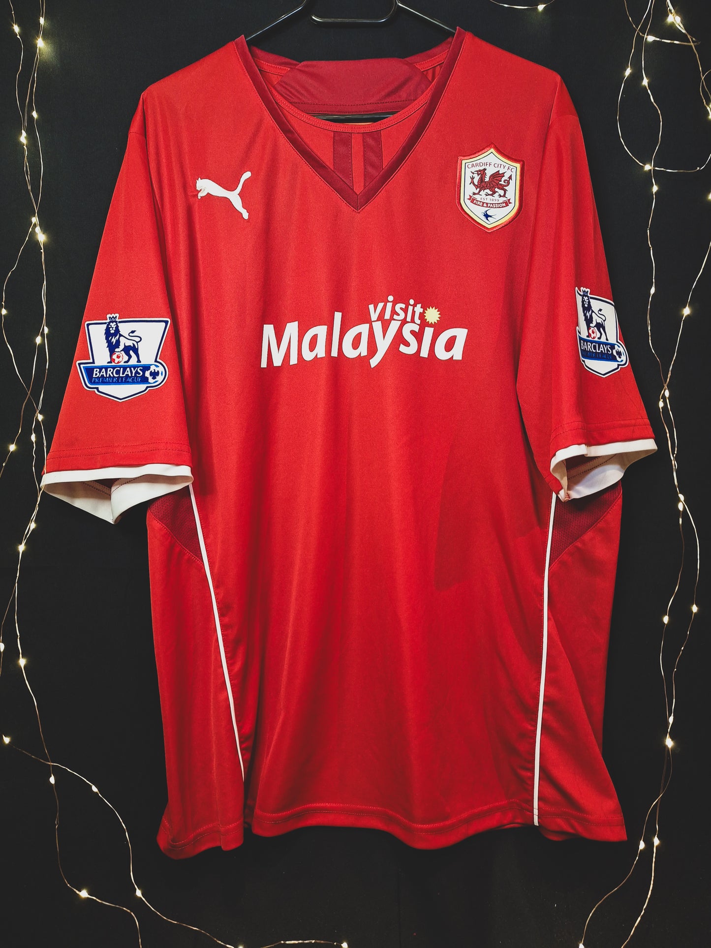 Tricou de fotbal Cardiff 2013-2014 acasă, Bellamy 39, XL