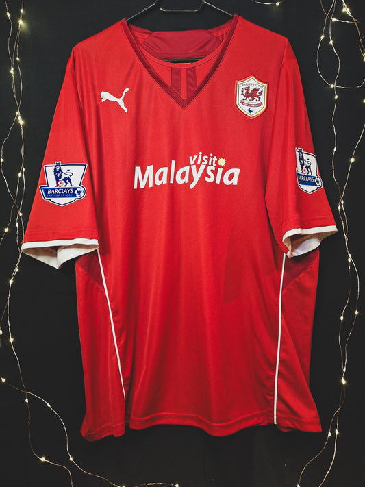 Tricou de fotbal Cardiff 2013-2014 acasă, Bellamy 39, XL