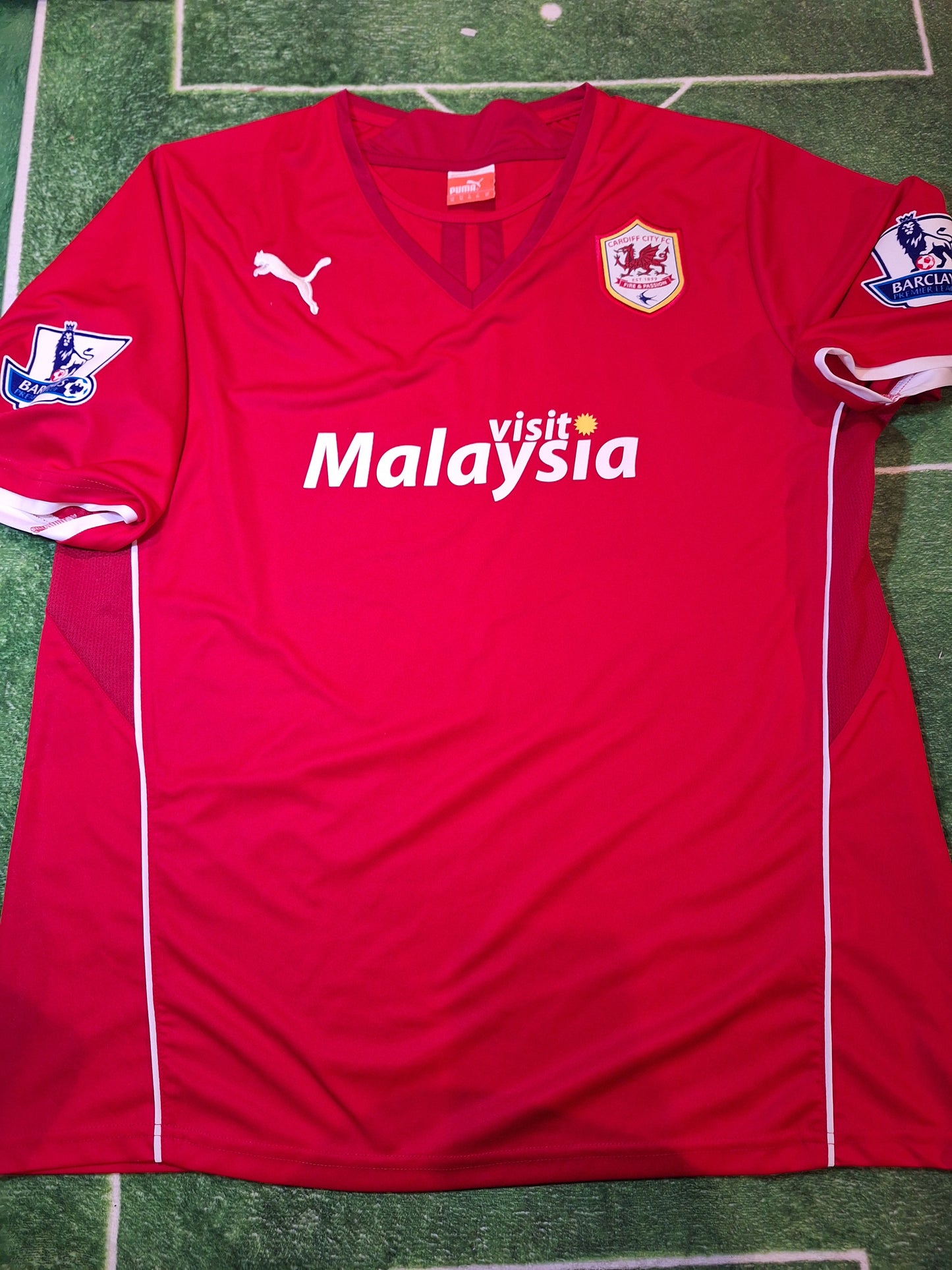 Tricou de fotbal Cardiff 2013-2014 acasă, Bellamy 39, XL