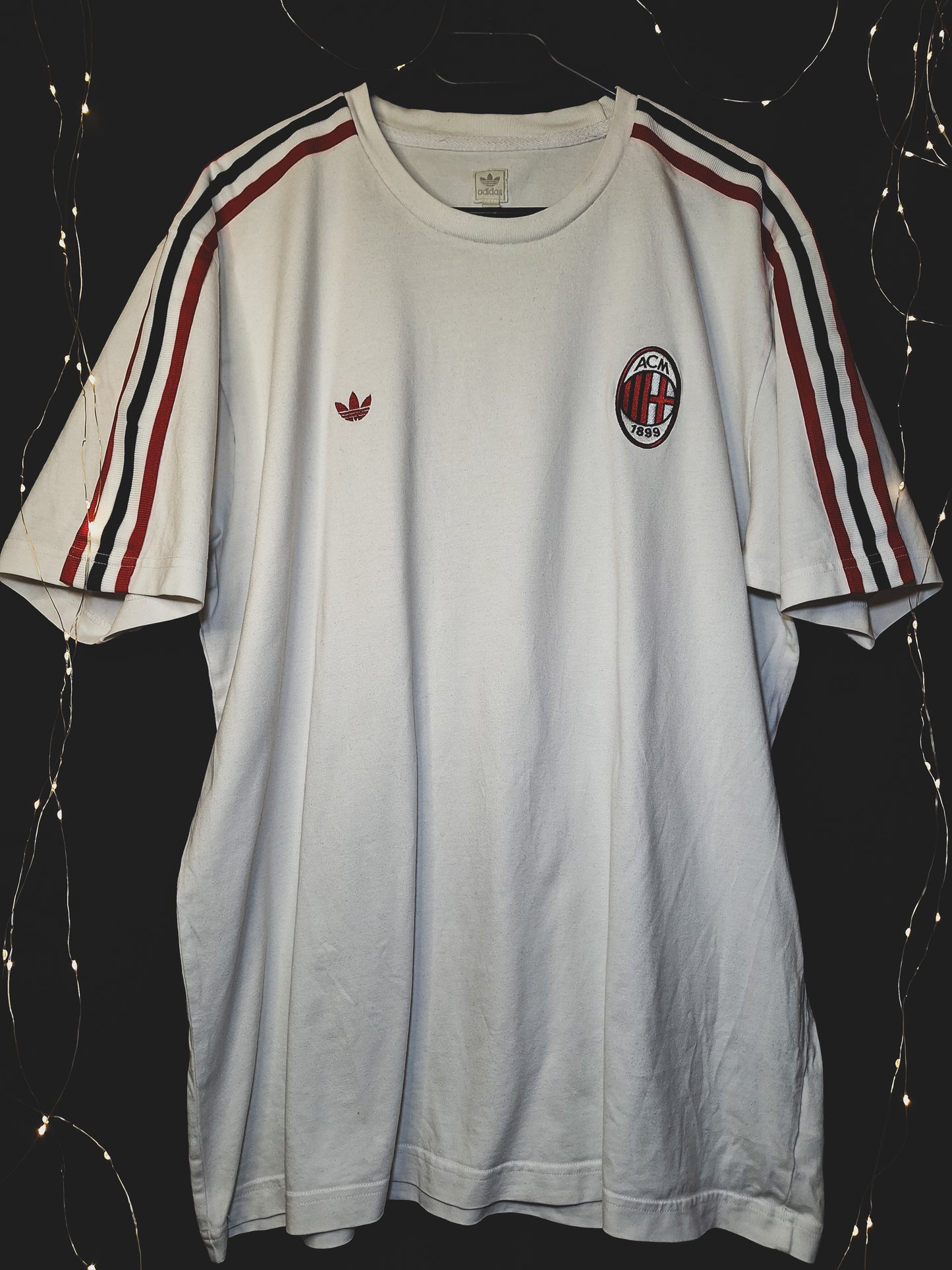 AC MIlan 2007 Adidas Originals casual cotton tee, XL